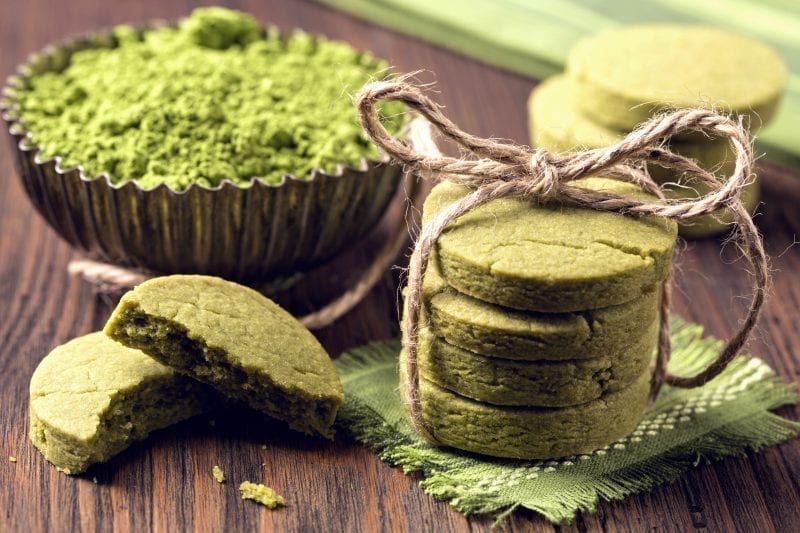 Mal grün backen mit Matcha-Plätzchen