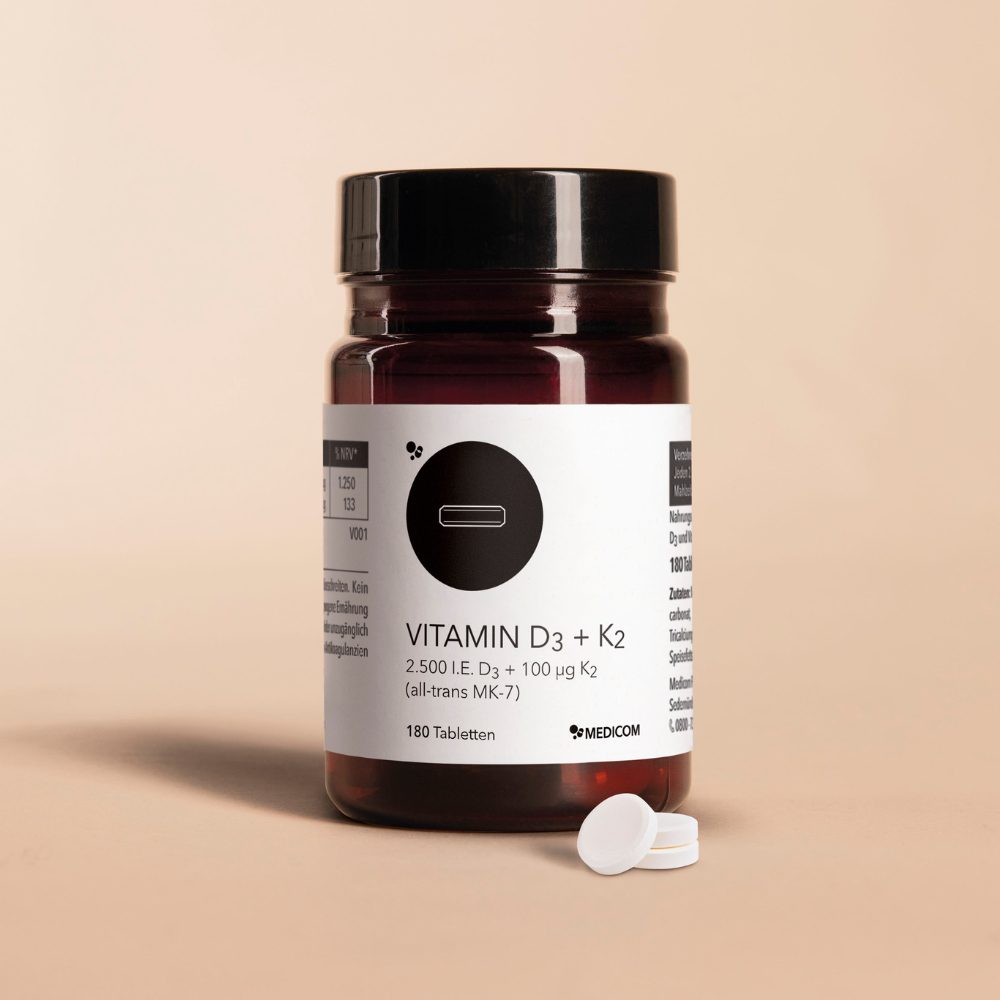 Vitamin D3 von Medicom die produktdose von vitamin d3 + k2